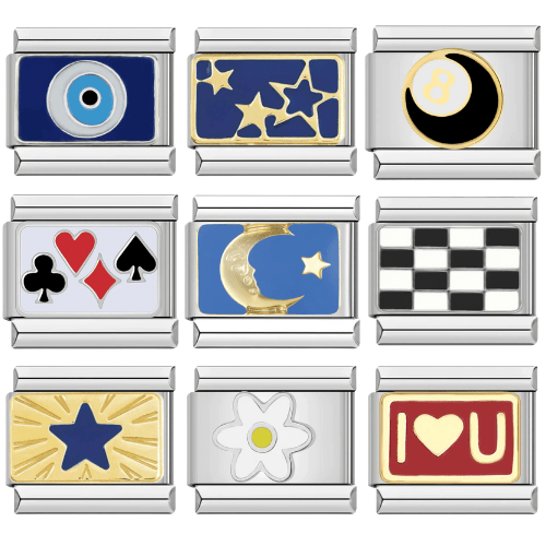 9 Virale Charms Sett