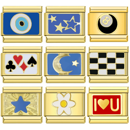 Lot de charms dorés