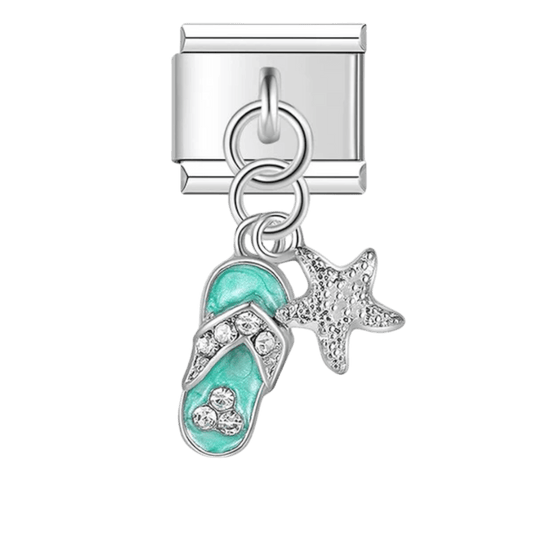 Tongs et étoile de mer